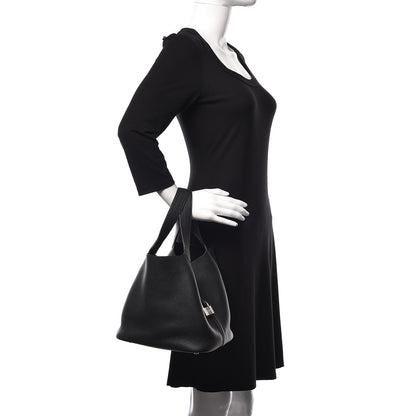 Hermes Taurillon Clemence Picotin Lock 22 MM Black 2 of 9