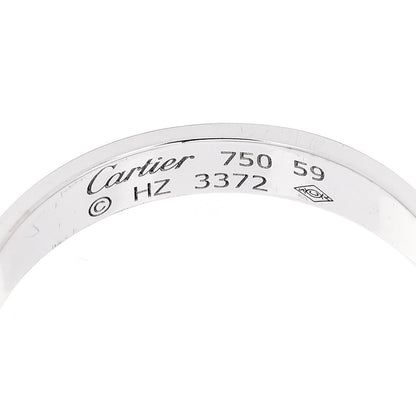 Cartier 18K White Gold 3.5mm LOVE Wedding Band Ring 59 8.75 4 of 4