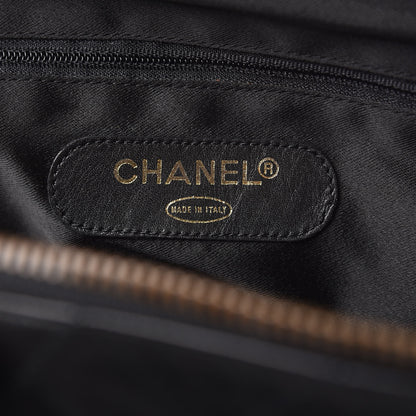 Chanel Calfskin Stitched Duffel Bag Black 5 of 12