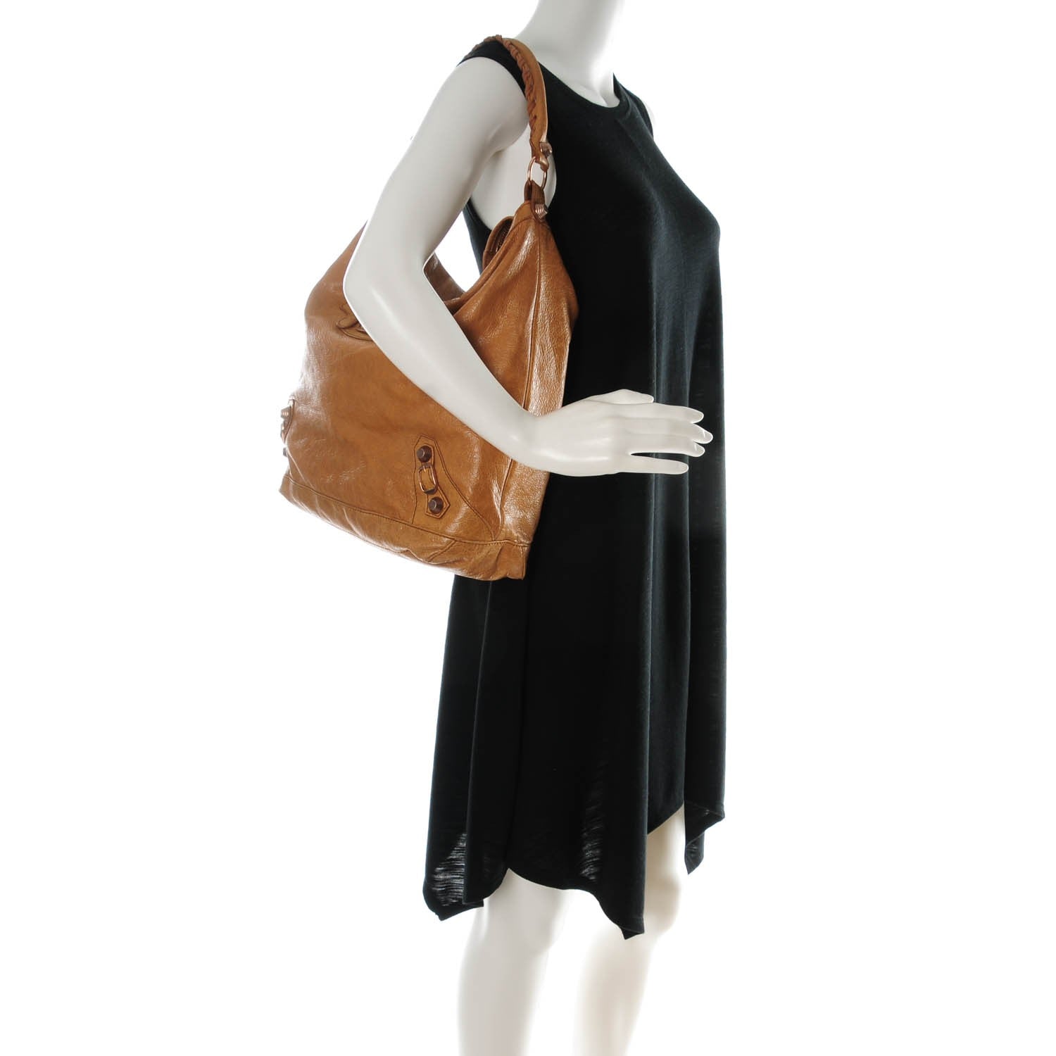 Balenciaga Agneau Giant 12 Rose Gold Hardware Day Hobo Cumin 2 of 8