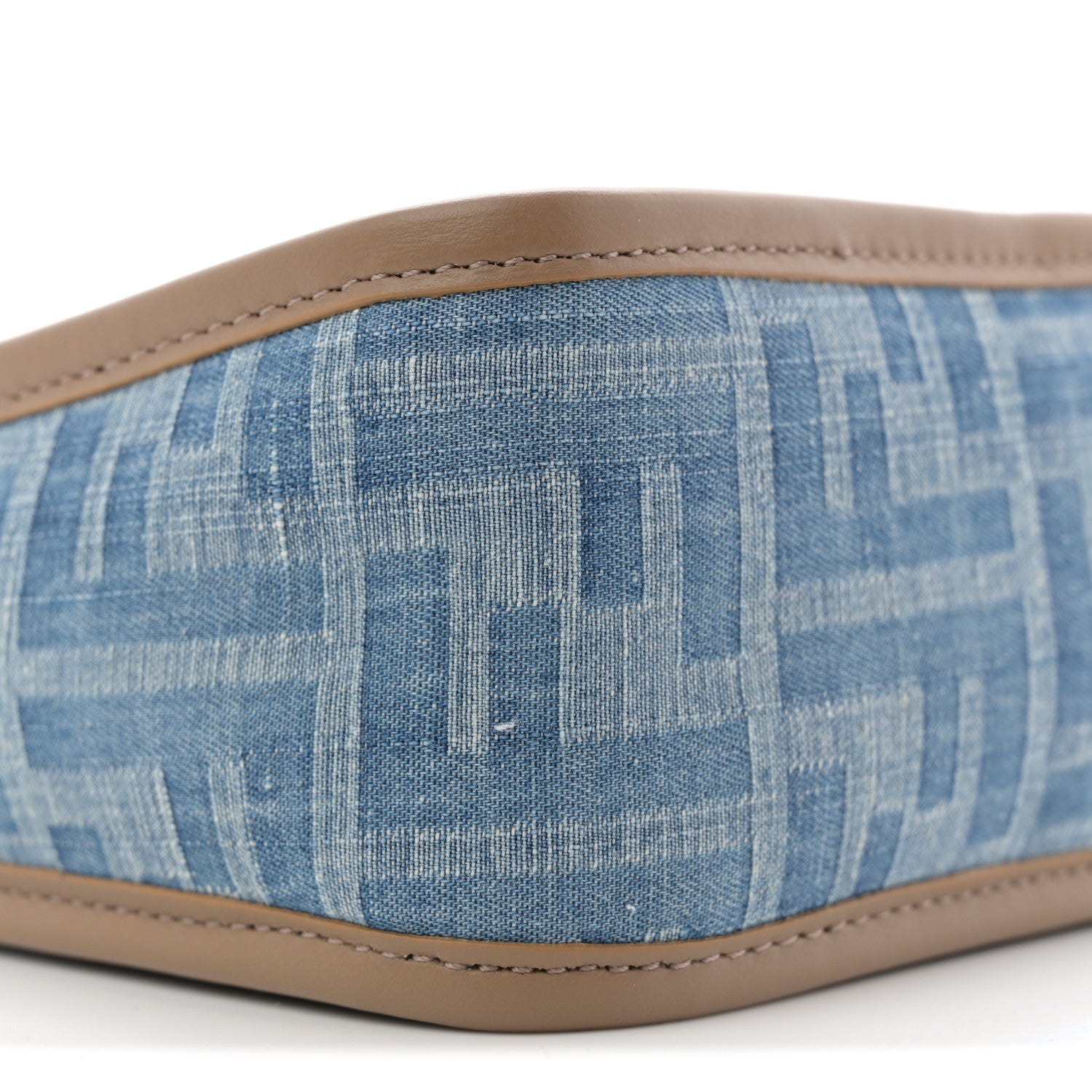 Fendi Denim Jacquard Vitello Grace FF 1974 Mini Fendessence Shoulder Bag Denim Sand 9 of 10