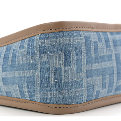 Fendi Denim Jacquard Vitello Grace FF 1974 Mini Fendessence Shoulder Bag Denim Sand 9 of 10