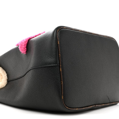Louis Vuitton Calfskin Teddy NeoNoe MM Black 10 of 13