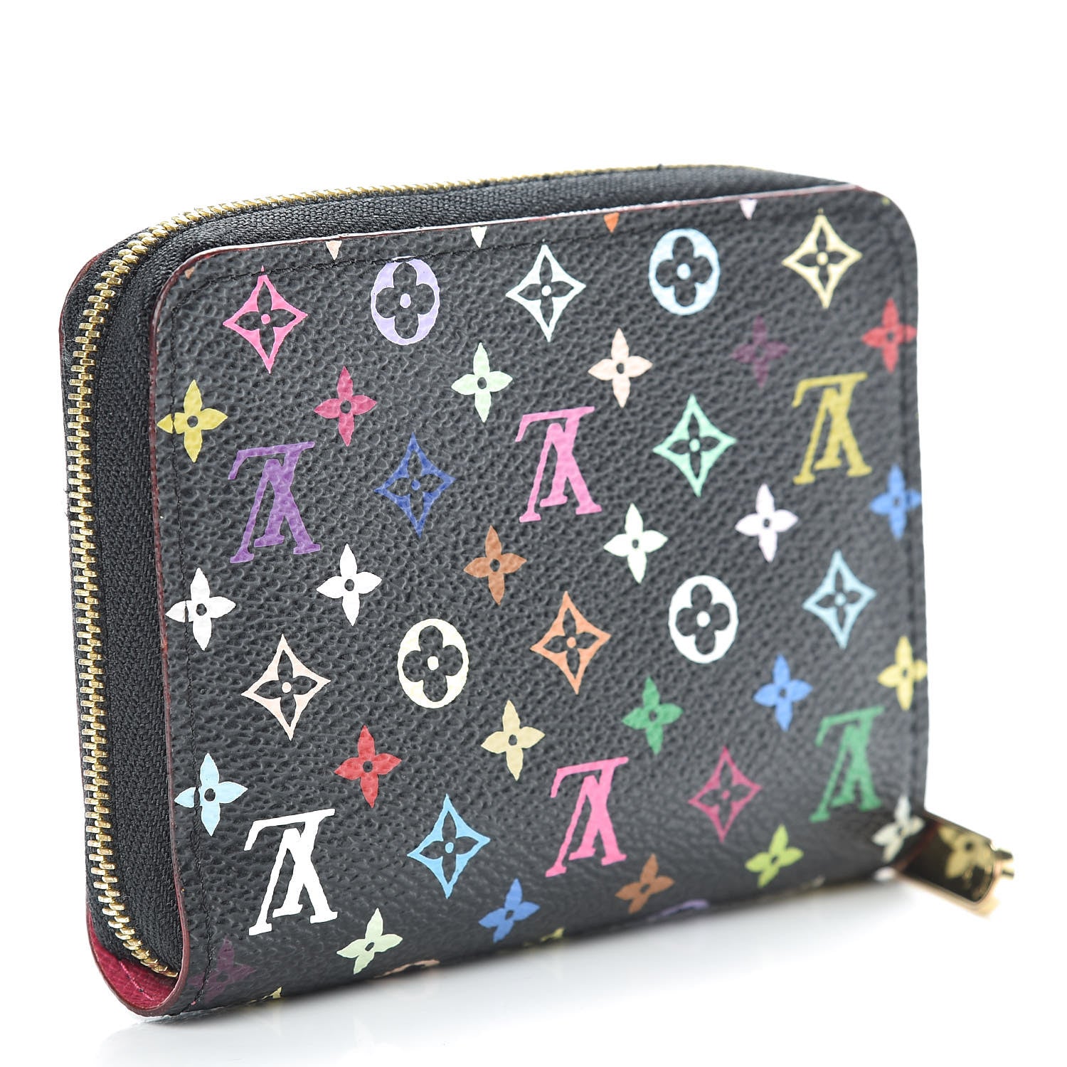 Louis Vuitton Monogram Multicolor Zippy Coin Purse Black Grenade 3 of 10