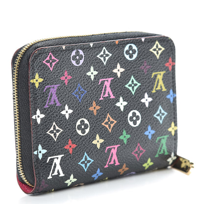 Louis Vuitton Monogram Multicolor Zippy Coin Purse Black Grenade 3 of 10