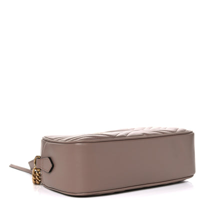 Gucci Calfskin Matelasse Small GG Marmont Chain Shoulder Bag Porcelain Rose 4 of 11