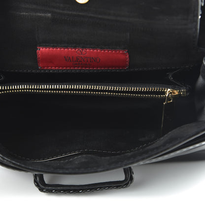 Valentino Garavani Patent Histoire Flap Black 5 of 12