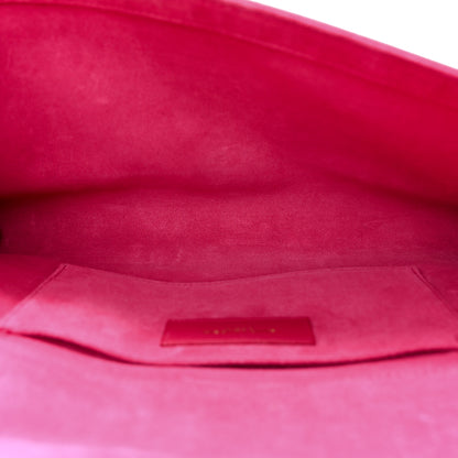 Saint Laurent Calfskin Classic Y Ligne Clutch Fuchsia 5 of 12