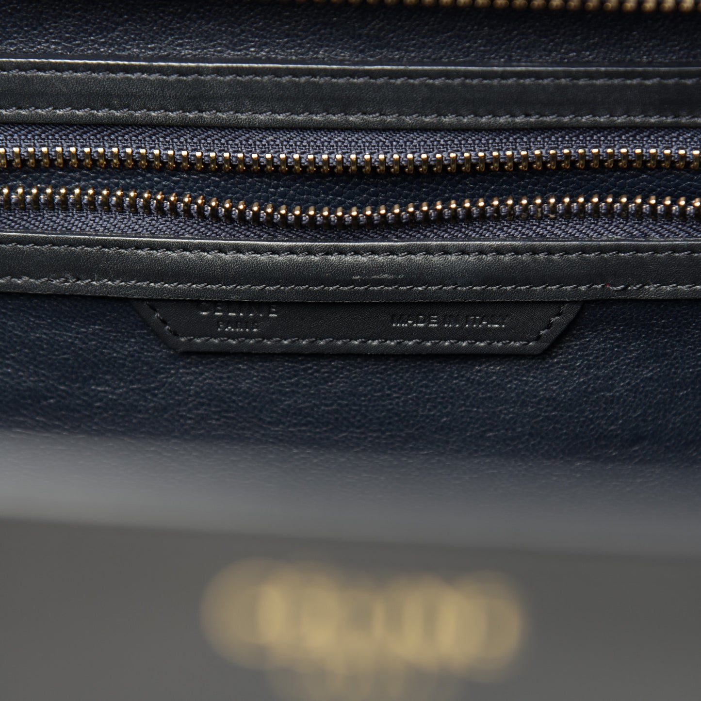 Nubuck Smooth Calfskin Mini Tri-Color Luggage Bright Blue