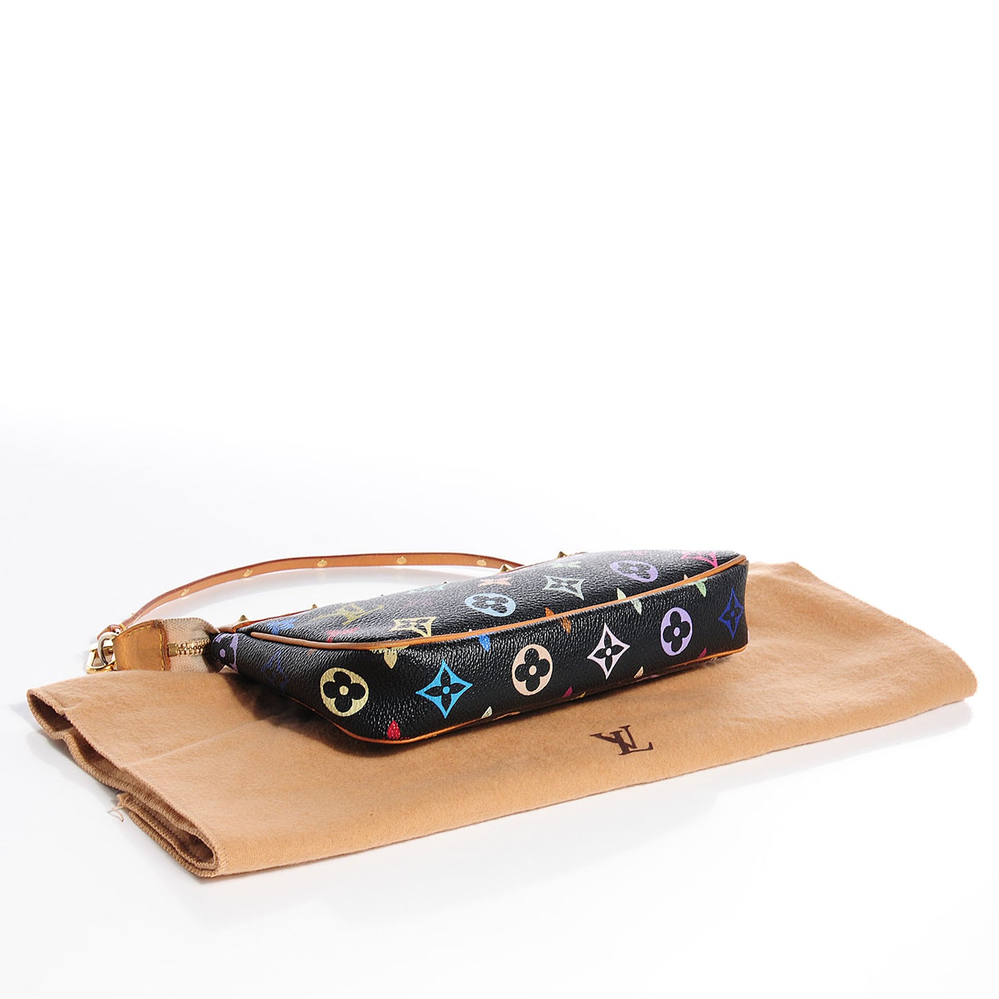 Monogram Multicolor Pochette Accessories Black