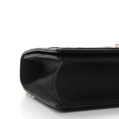 Christian Dior Grained Calfskin Medium Diorama Flap Bag Black 8 of 9