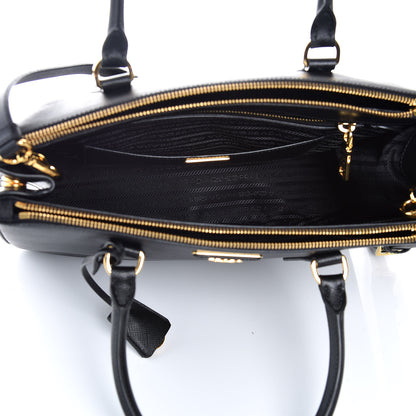 Prada Saffiano Medium Galleria Double Zip Tote Black 7 of 10