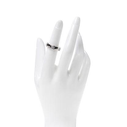 Bulgari 18K White Gold Diamond Serpenti Band Ring 50 5.25 2 of 5