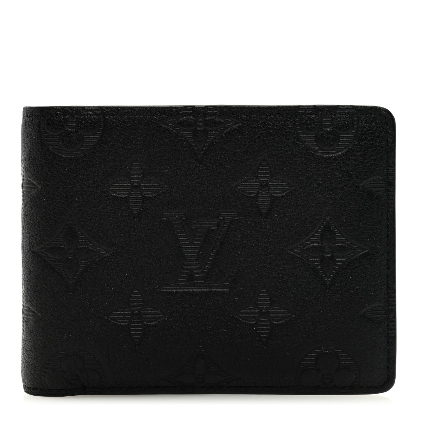 Calfskin Monogram Shadow Multiple Wallet Black