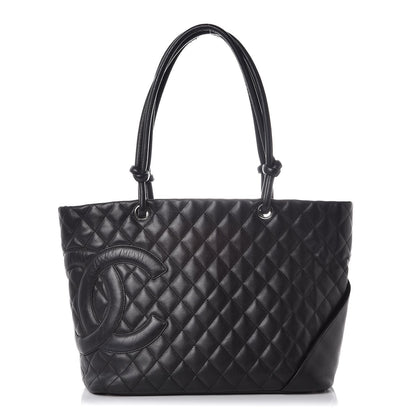 Chanel Calfskin Quilted Large Cambon Tote Black 1 of 13