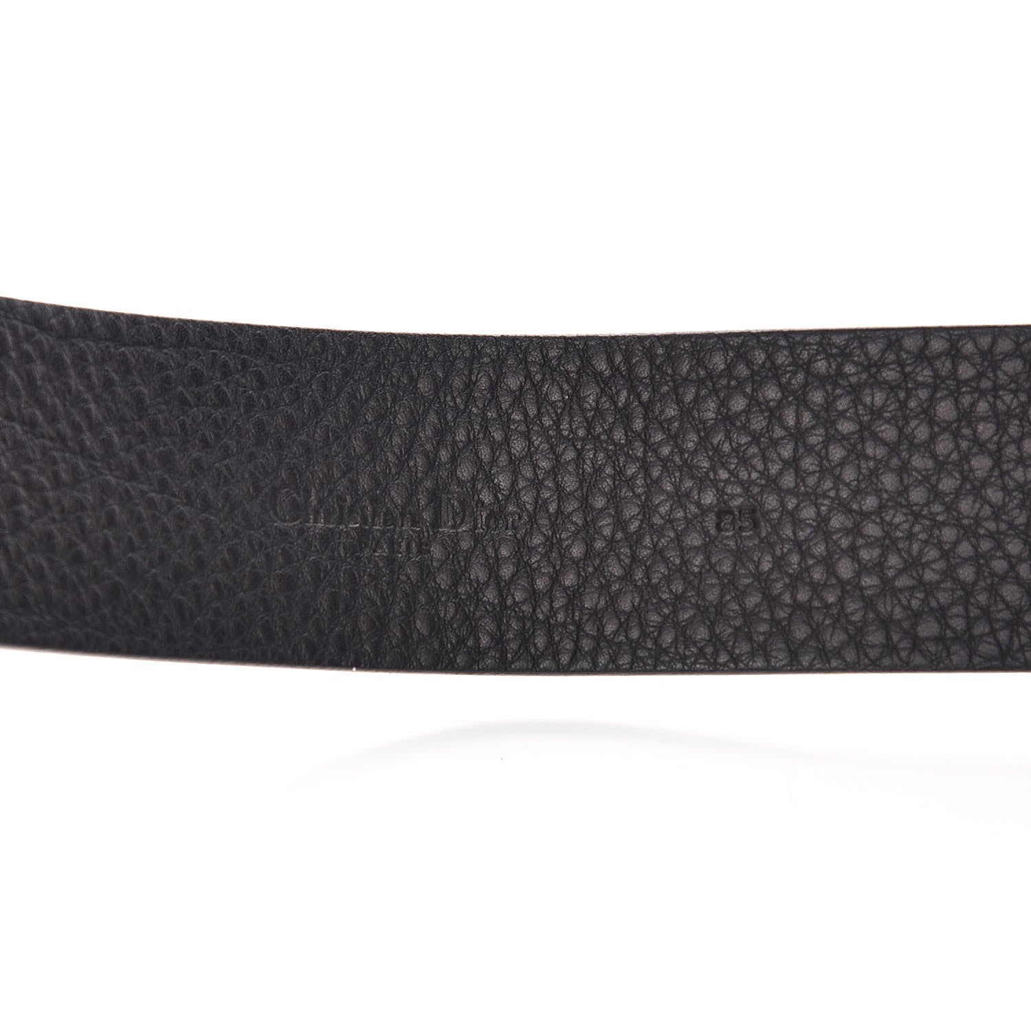 Christian Dior Grained Calfskin Saddle Belt Bag Black 8 of 9