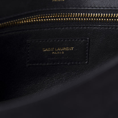 Saint Laurent Suede Calfskin Monogram Le Sept Chain Bag Black 9 of 12