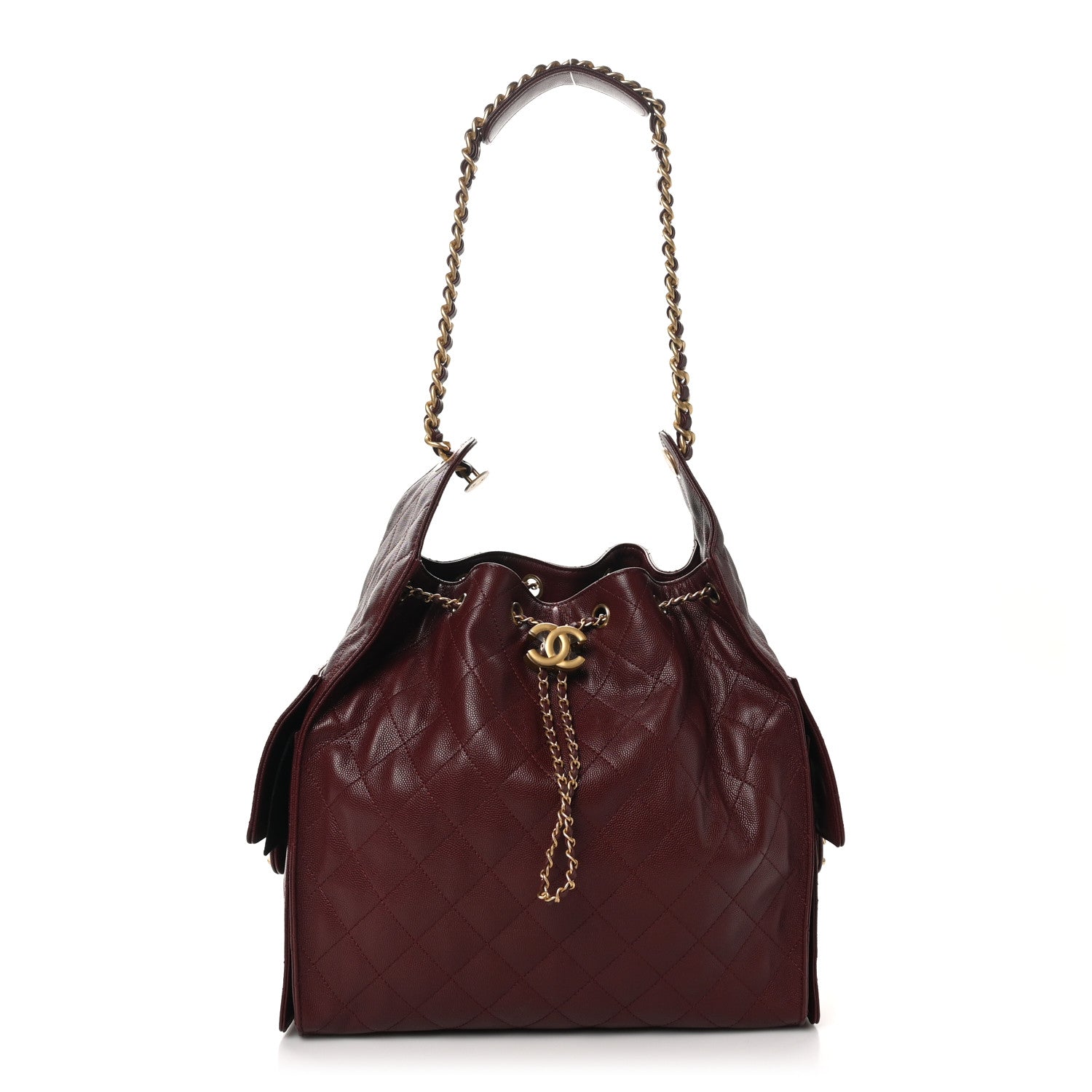 Chanel Caviar Quilted Medium Chanel 25 Handbag Burgundy 1 of 11
