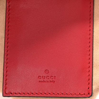 Gucci Calfskin Matelasse Mini GG Marmont 2.0 Bucket Bag Hibiscus Red 6 of 8
