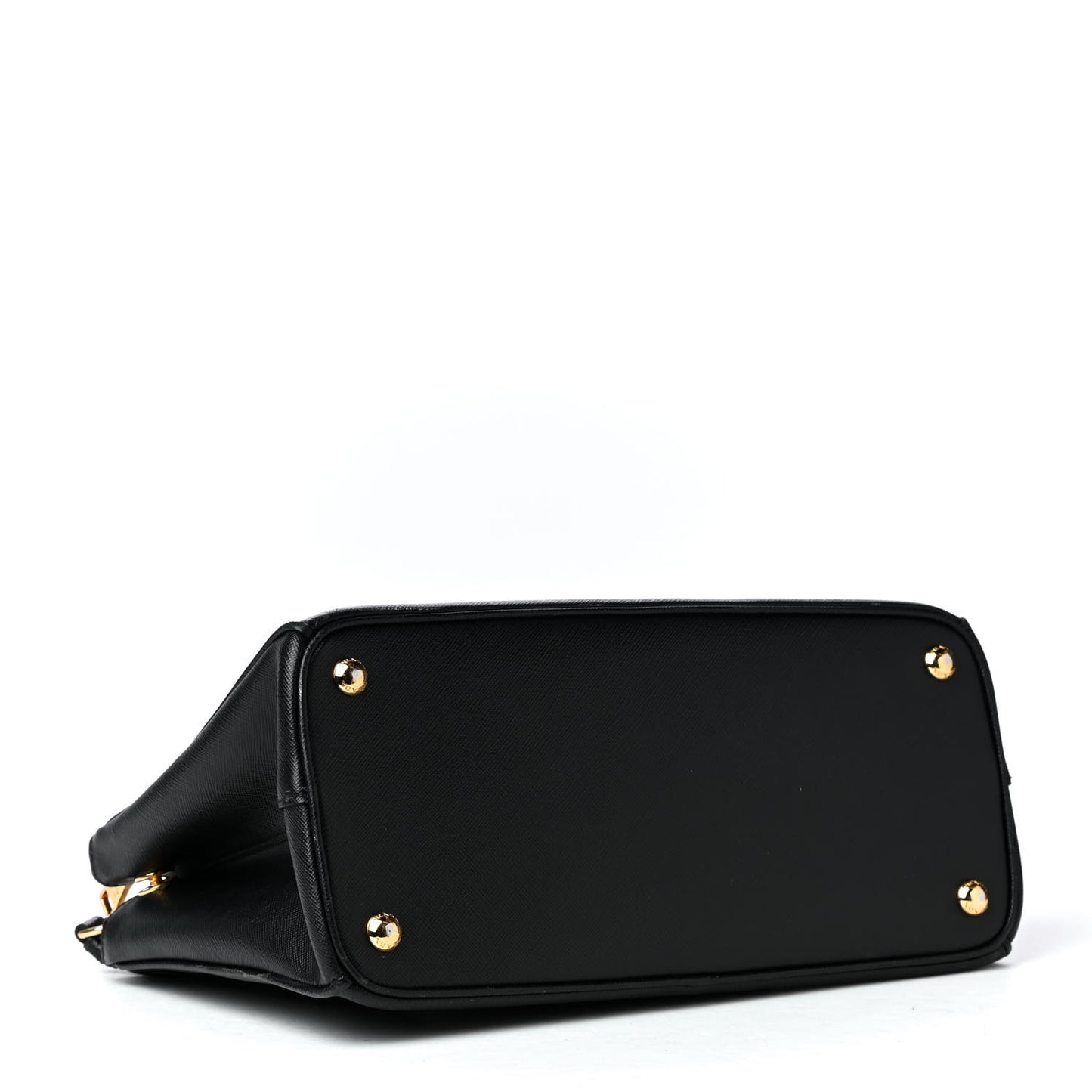 Saffiano Small Galleria Double Zip Tote Black