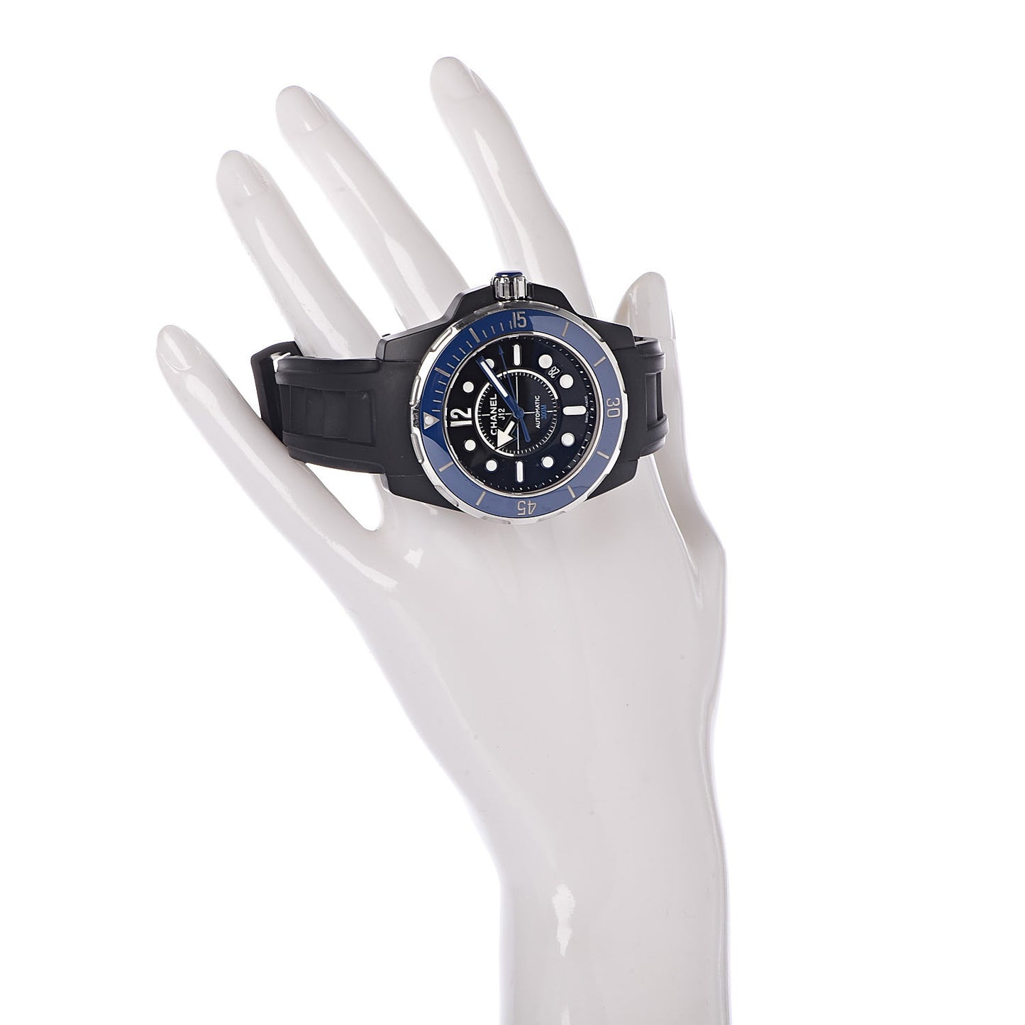 Stainless Steel Ceramic Rubber 41mm J12 Marine Automatic Watch Black