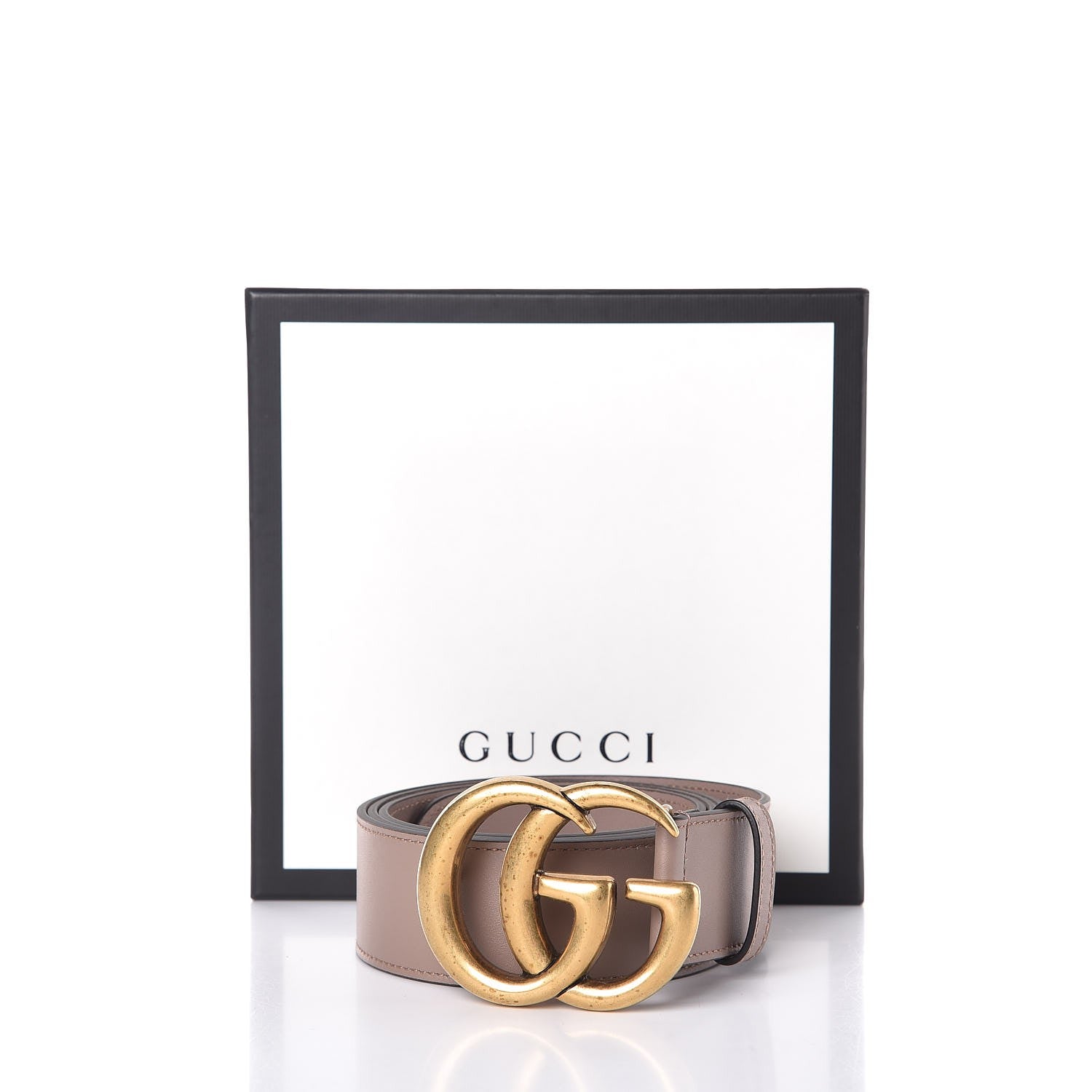Gucci Calfskin Double G 40mm Belt 100 40 Porcelain Rose 6 of 6