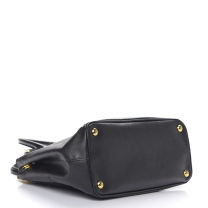 Prada Saffiano Medium Galleria Double Zip Tote Black 3 of 8