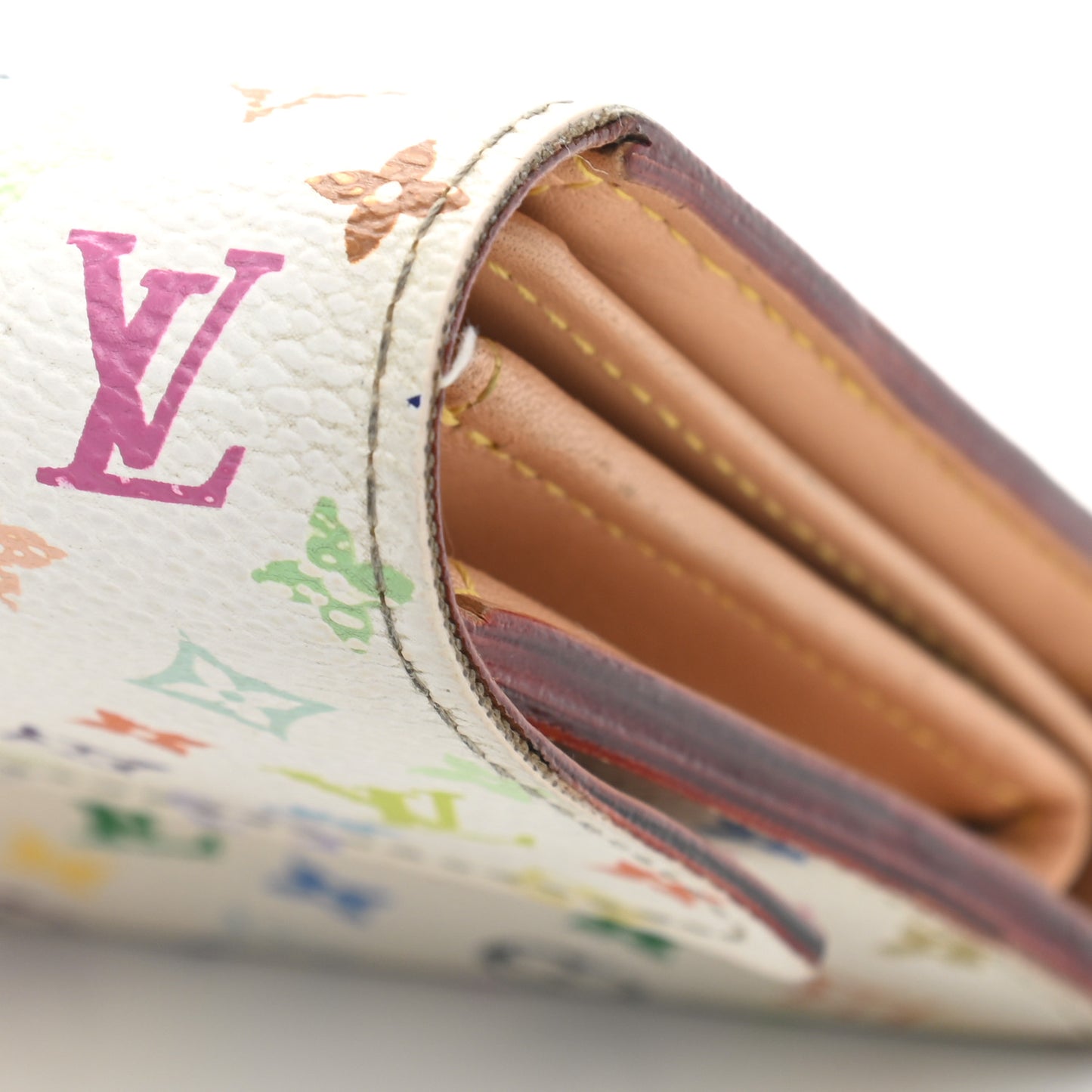 Monogram Multicolor Alexandra Wallet White