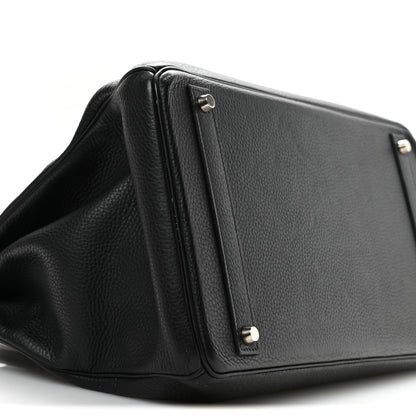 Hermes Taurillon Clemence Birkin 40 Black 9 of 11