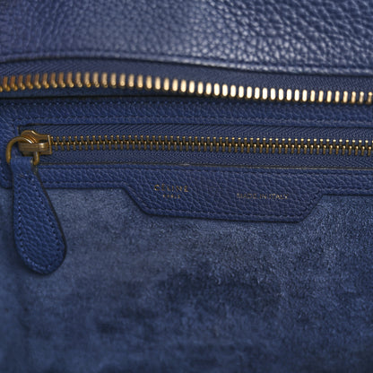 Celine Drummed Calfskin Micro Luggage Marine 6 of 16