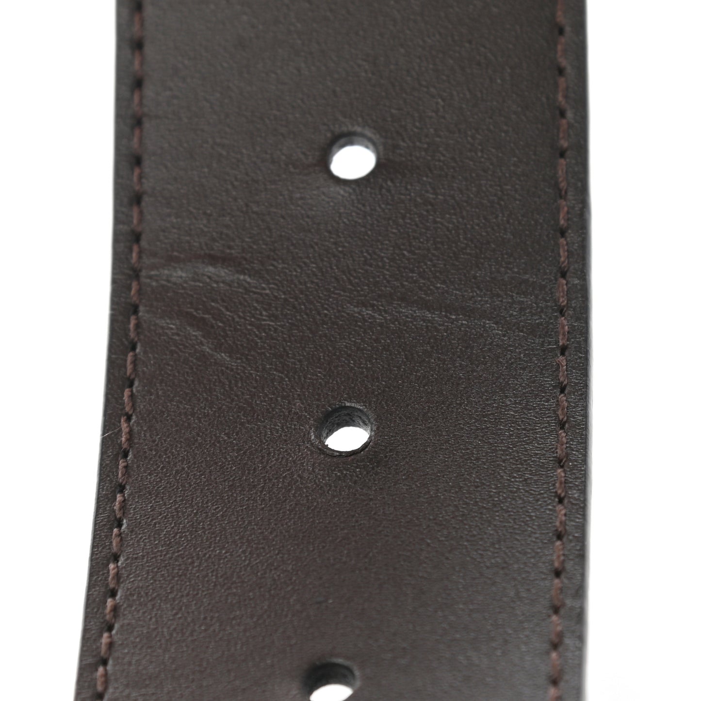 Calfskin 40mm LV Initiales Reversible Belt 90 36 Dark Brown Black