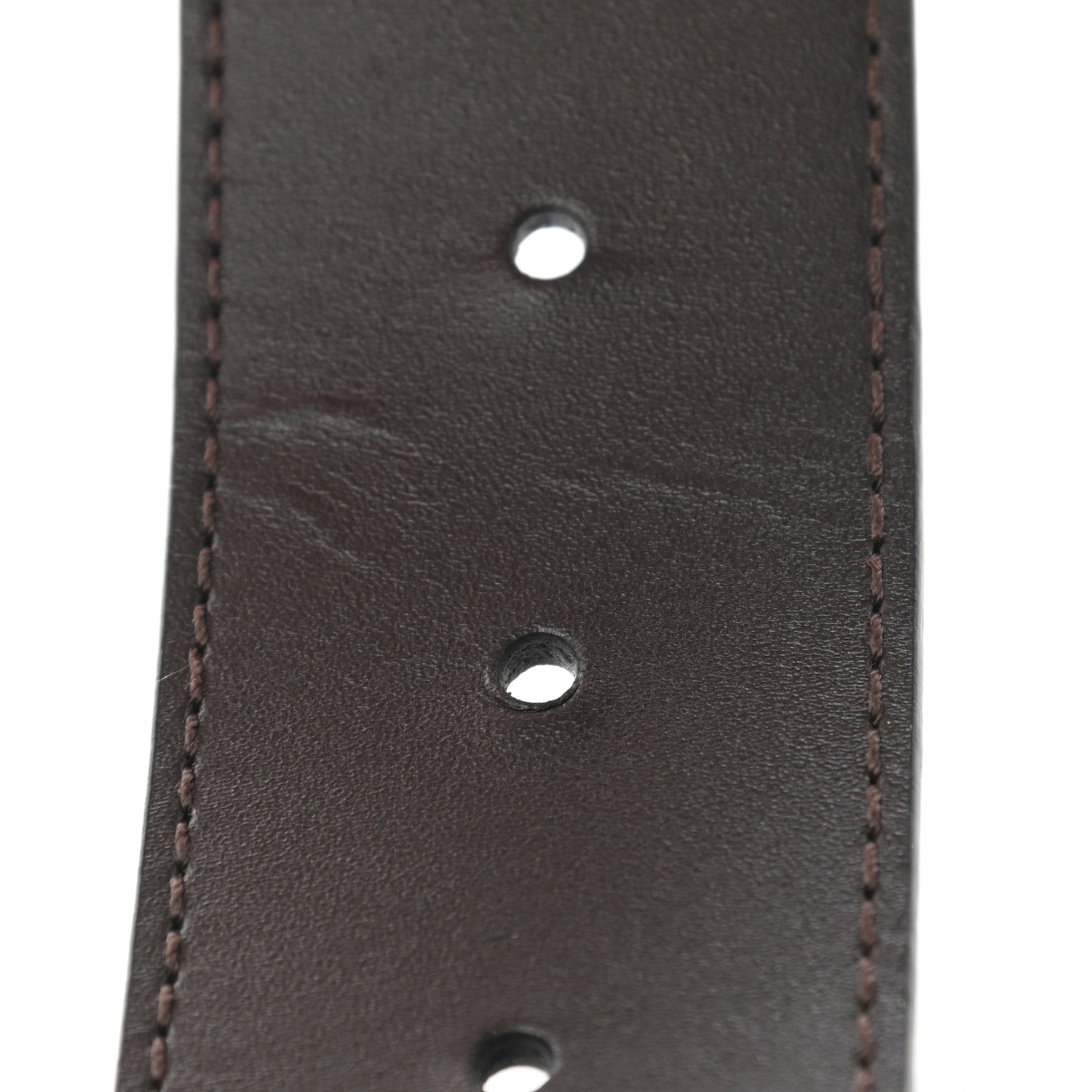 Louis Vuitton Calfskin 40mm LV Initiales Reversible Belt 90 36 Dark Brown Black 8 of 8