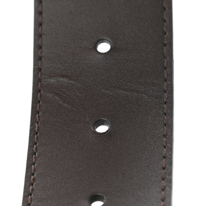 Louis Vuitton Calfskin 40mm LV Initiales Reversible Belt 90 36 Dark Brown Black 8 of 8