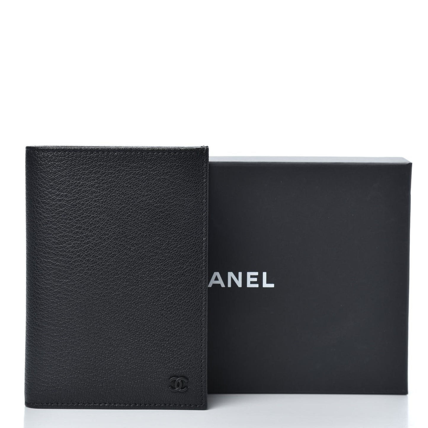 Goatskin Passport Holder Black