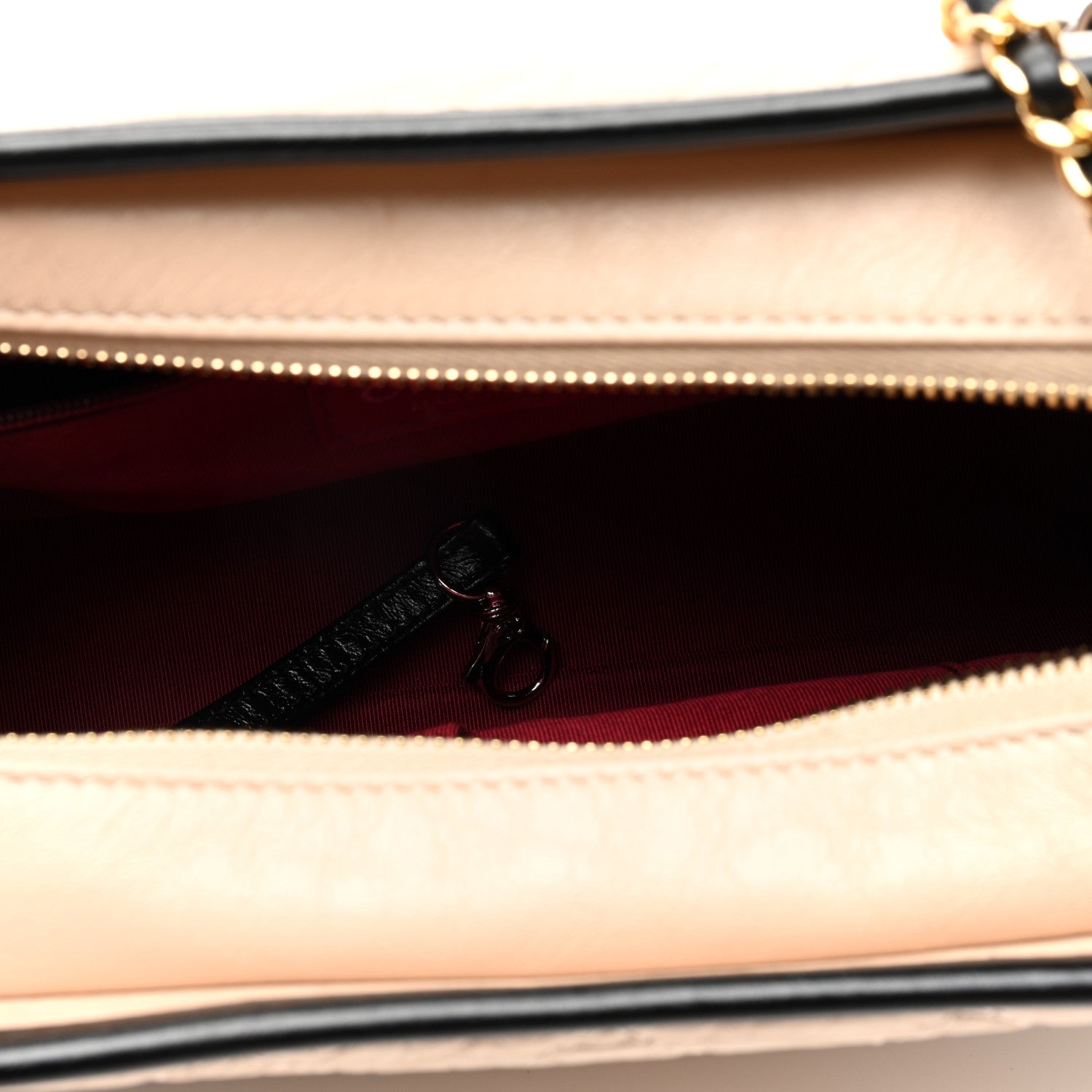 Chanel Aged Calfskin Quilted New Medium Gabrielle Hobo Beige Black 5 of 11