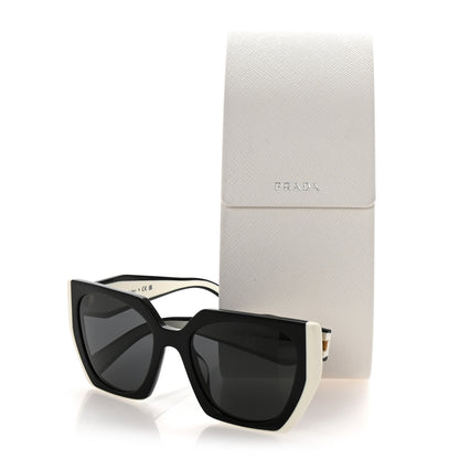 Prada Acetate Sunglasses SPR 15W Black White 8 of 8