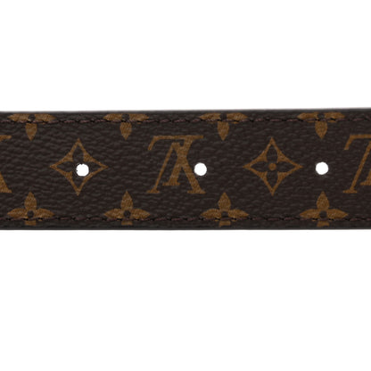 Louis Vuitton Calfskin Monogram 25mm LV Iconic Reversible Belt 95 38 Black 5 of 8