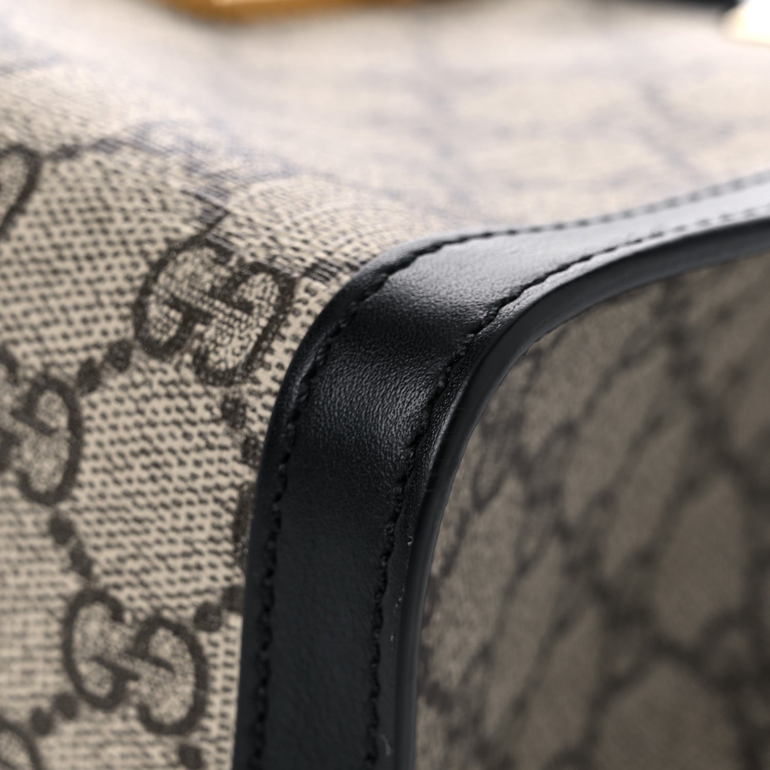 Gucci GG Supreme Monogram Small Padlock Tote Black 10 of 17
