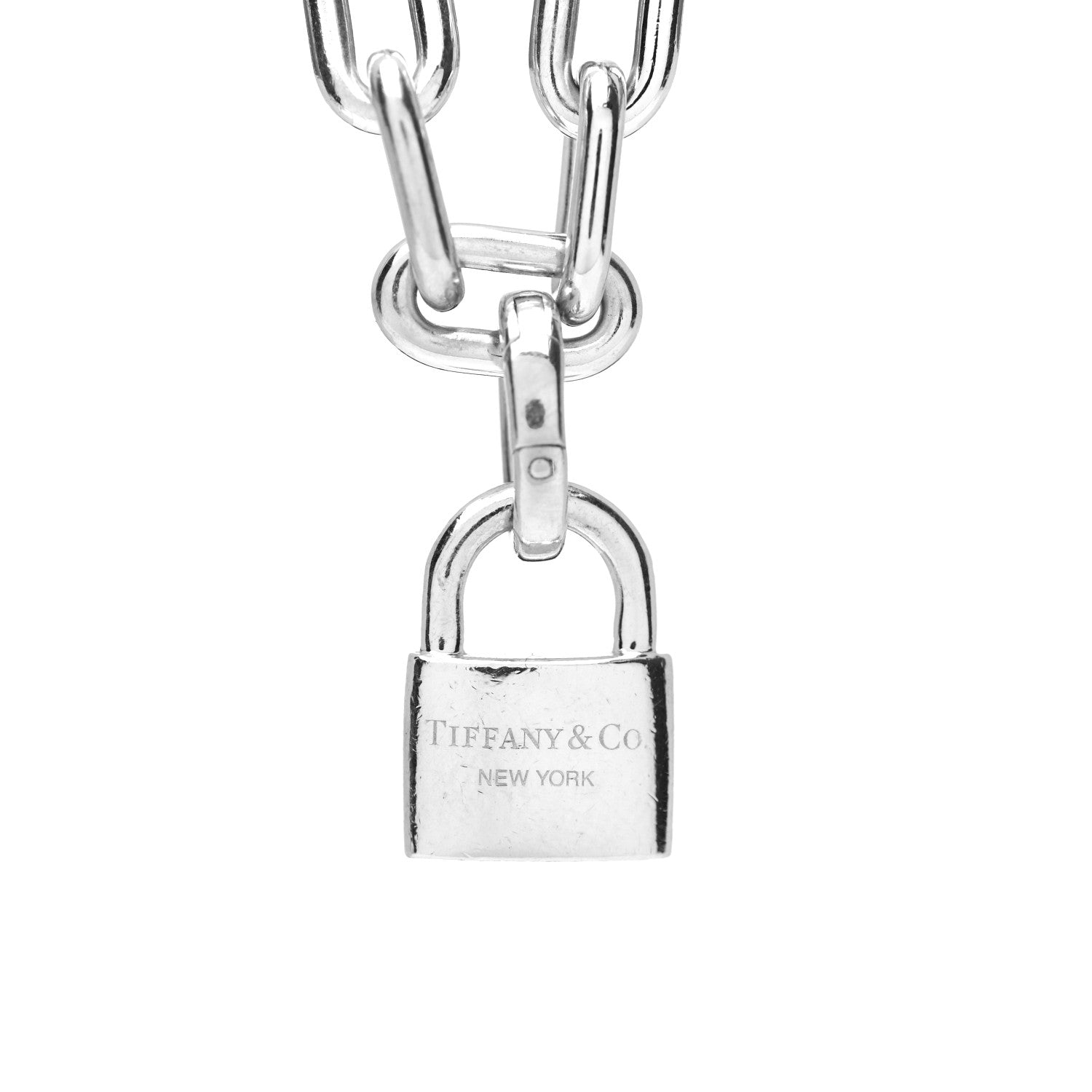 Tiffany Sterling Silver Pearl HardWear Lock Bracelet 3 of 3