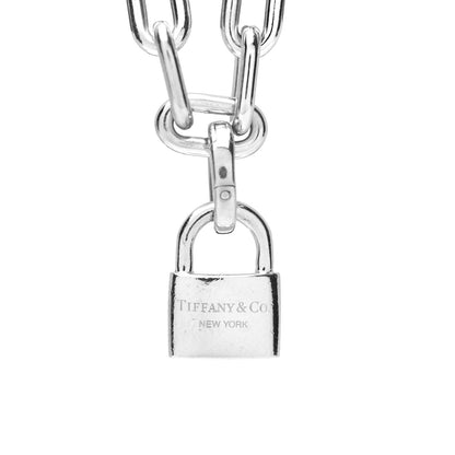 Tiffany Sterling Silver Pearl HardWear Lock Bracelet 3 of 3