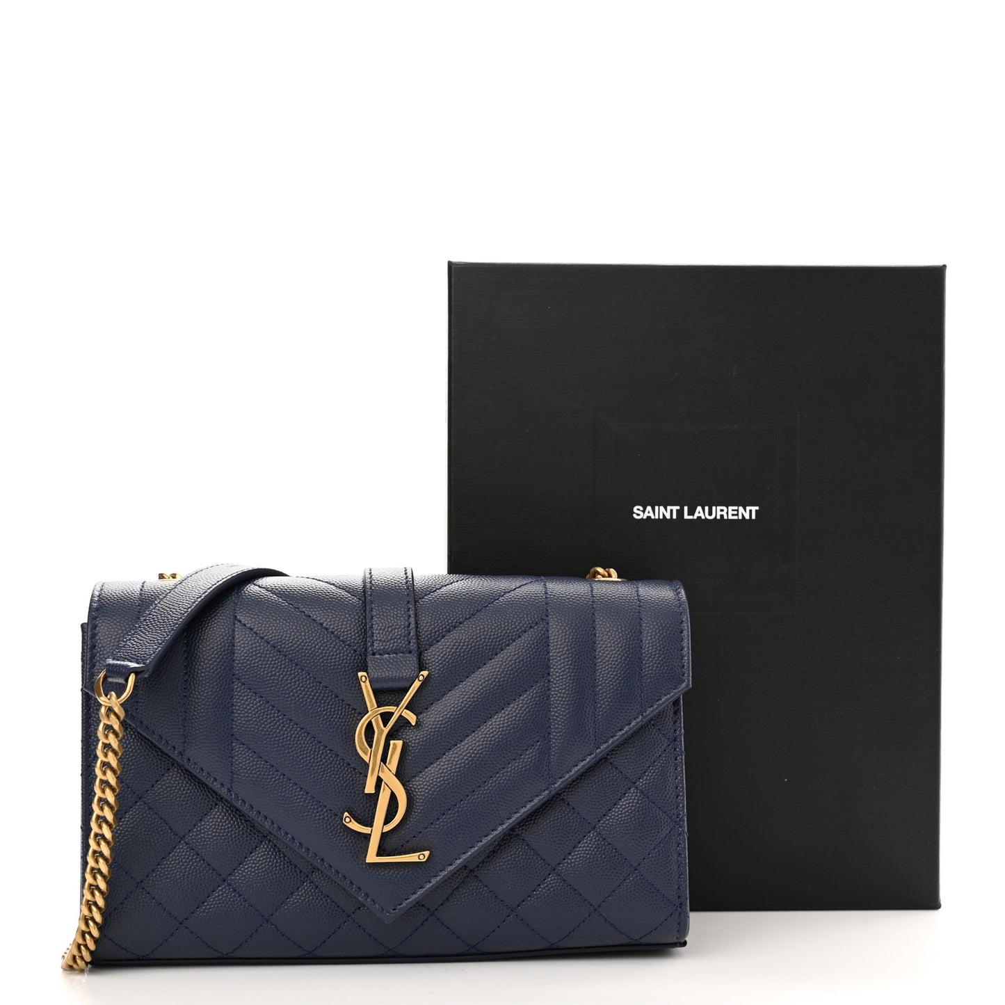 Grain De Poudre Textured Mixed Matelasse Triquilt Small Monogram Satchel Blue