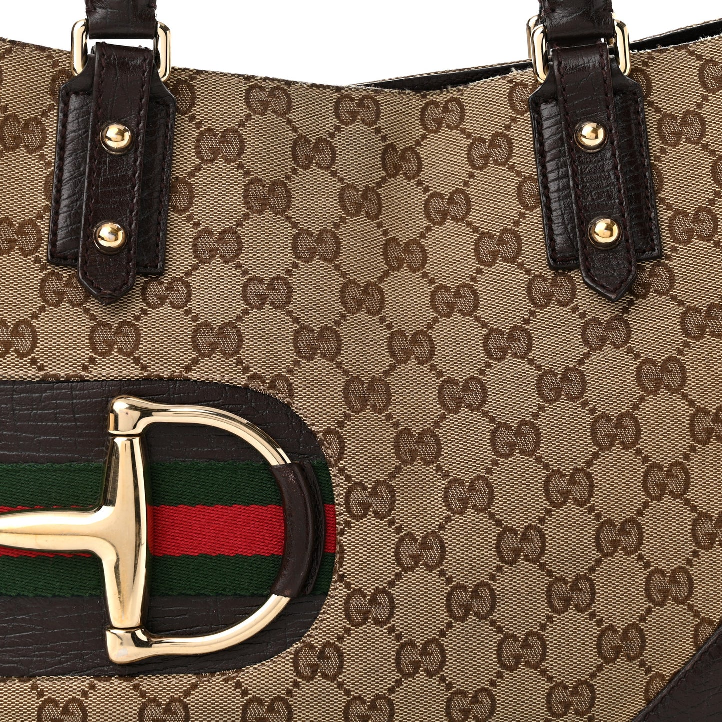 Monogram Medium Hasler Tote Dark Brown