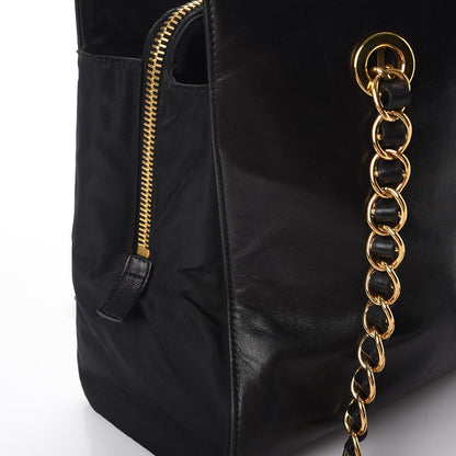 Prada Nappa Chain Tote Black 9 of 11