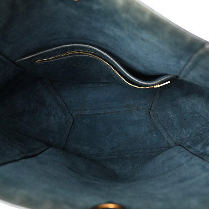 Celine Goatskin Sangle Bucket Bag Blue 5 of 11