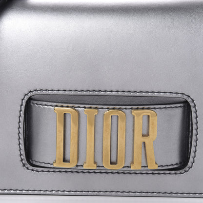 Christian Dior Metallic Smooth Calfskin Dio(r)evolution Flap Bag Silver 9 of 9