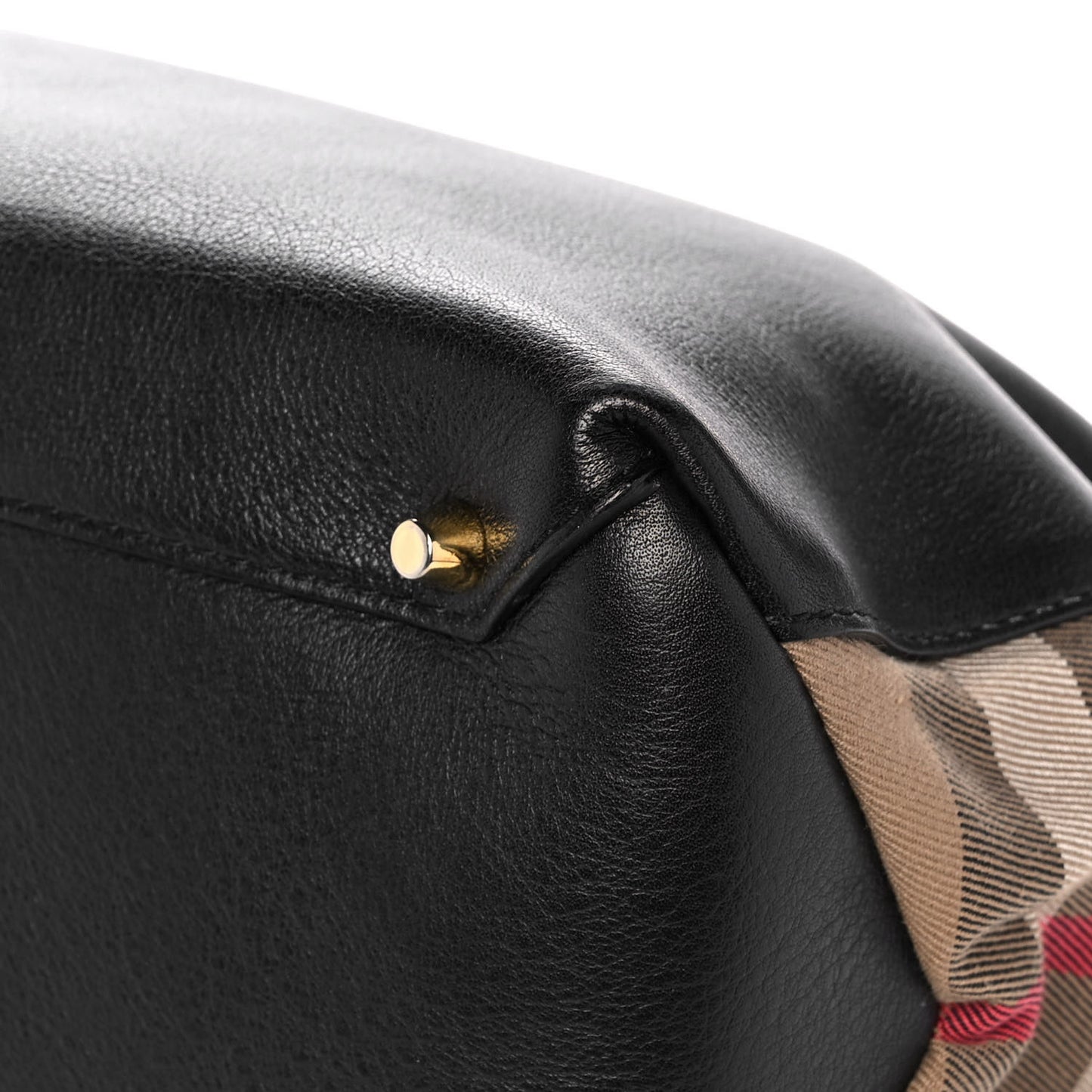 Smooth Calfskin Medium Sartorial Banner Tote Black
