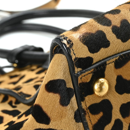 Prada Cavallino Leopard Print Twin Pocket Tote 9 of 10
