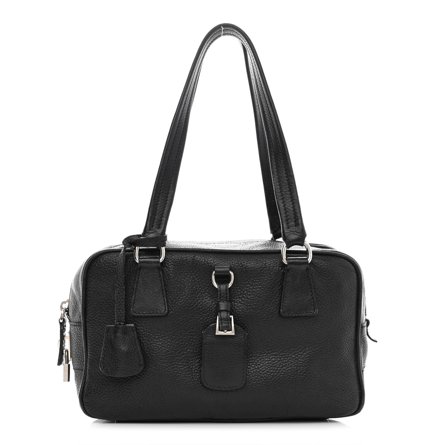 Prada Vitello Daino Bowler Black 1 of 15