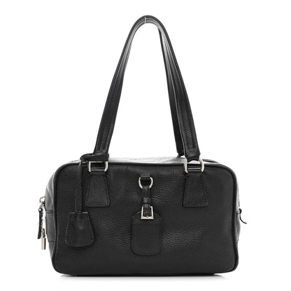 Prada Vitello Daino Bowler Black 1 of 15