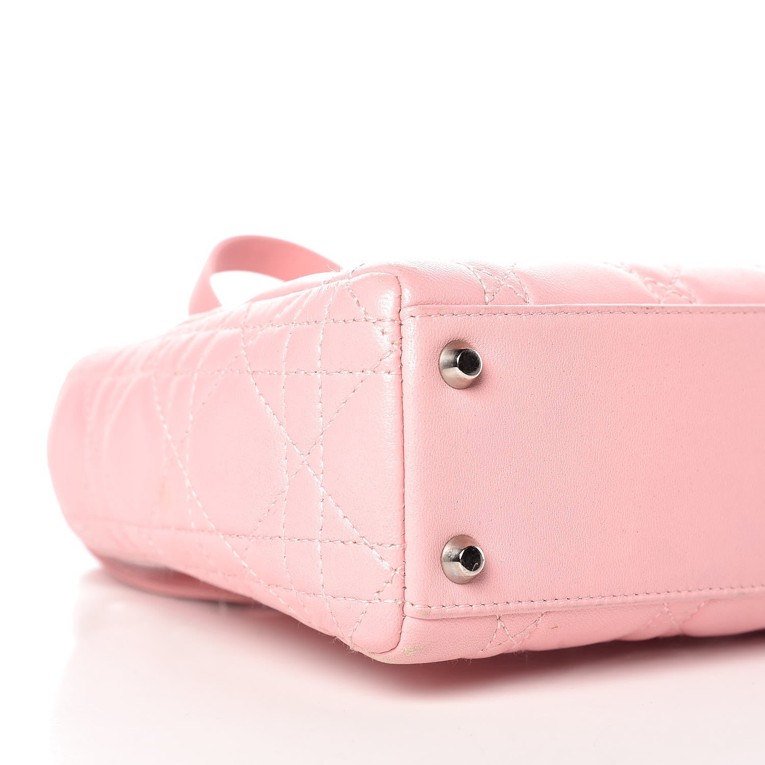 Christian Dior Lambskin Cannage Mini Lady Dior Rose Clair 6 of 19